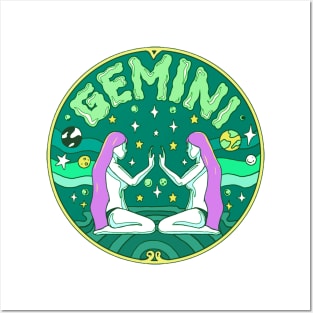 GEMINI ZODIAC sign Posters and Art